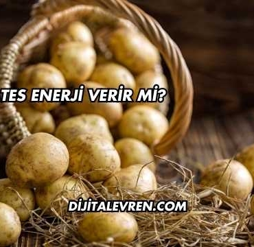 Patates Enerji Verir mi?